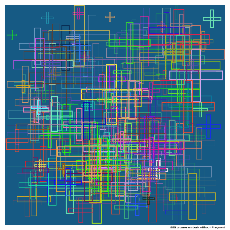 223 crosses on dusk without Fragment