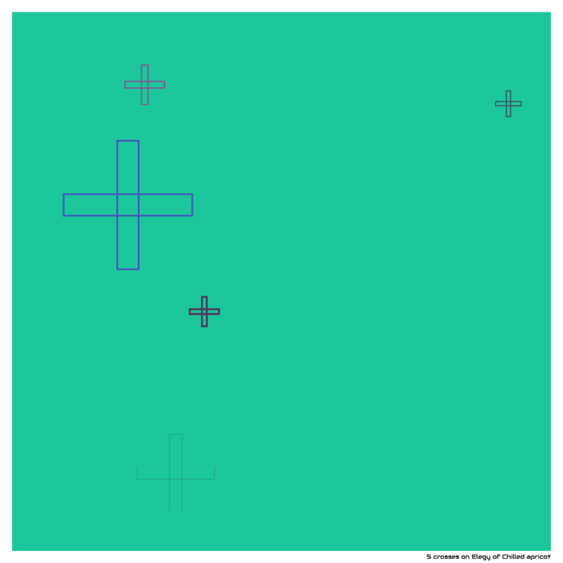 5 crosses on Elegy of Chilled apricot