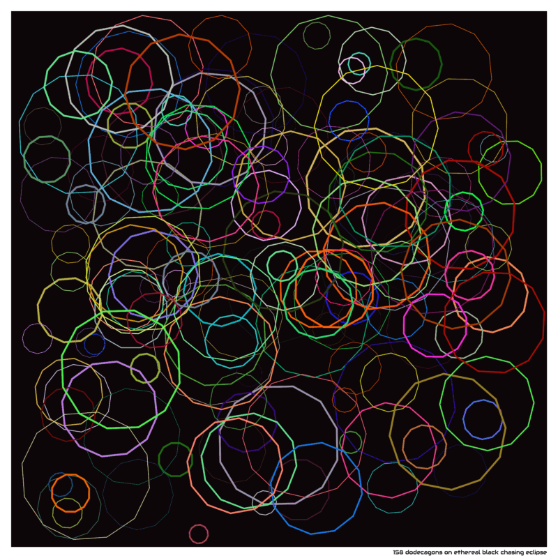 158 dodecagons on ethereal black chasing eclipse