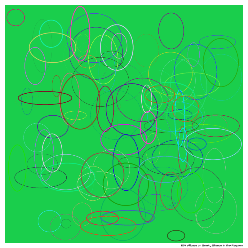 104 ellipses on Smoky Silence in the Requiem