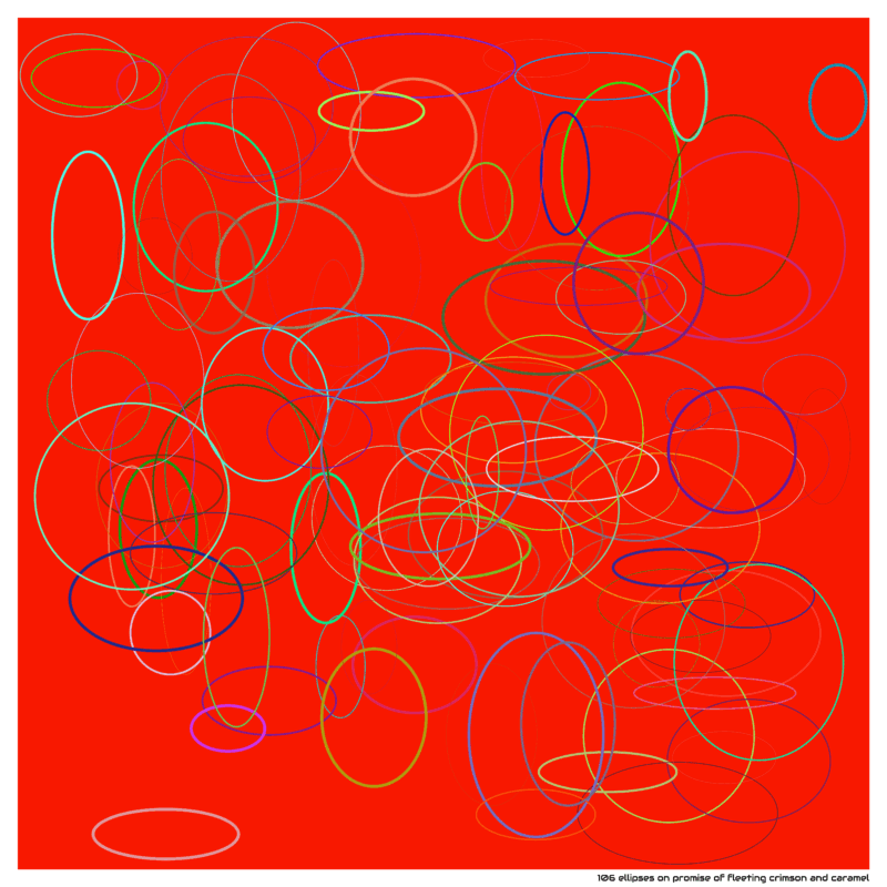 106 ellipses on promise of fleeting crimson and caramel