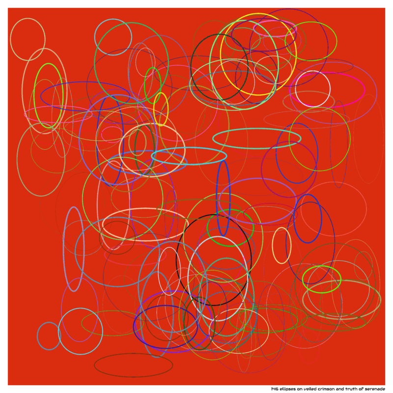 146 ellipses on veiled crimson and truth of serenade