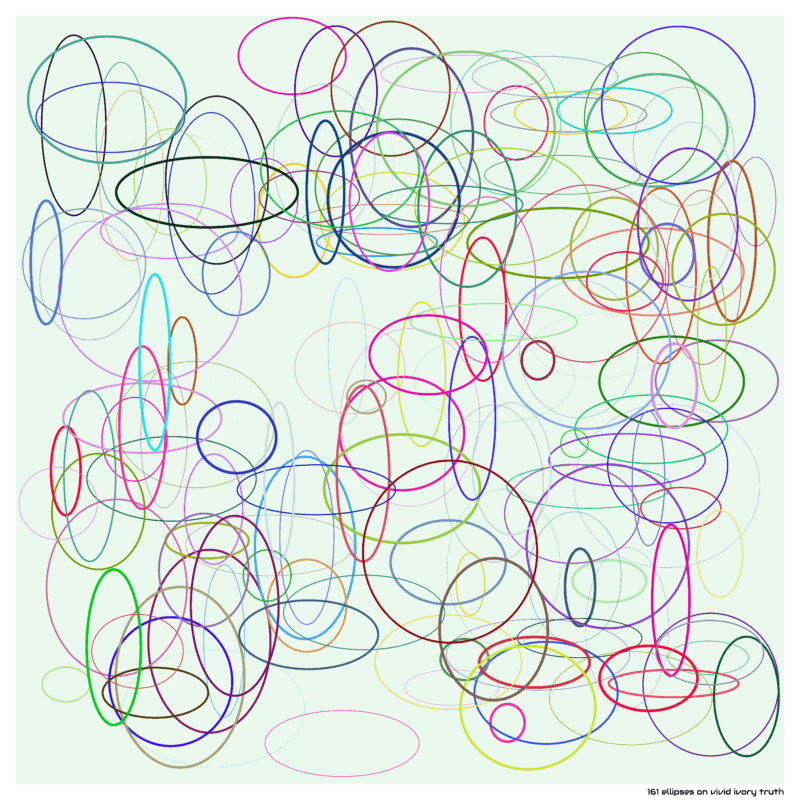 161 ellipses on vivid ivory truth