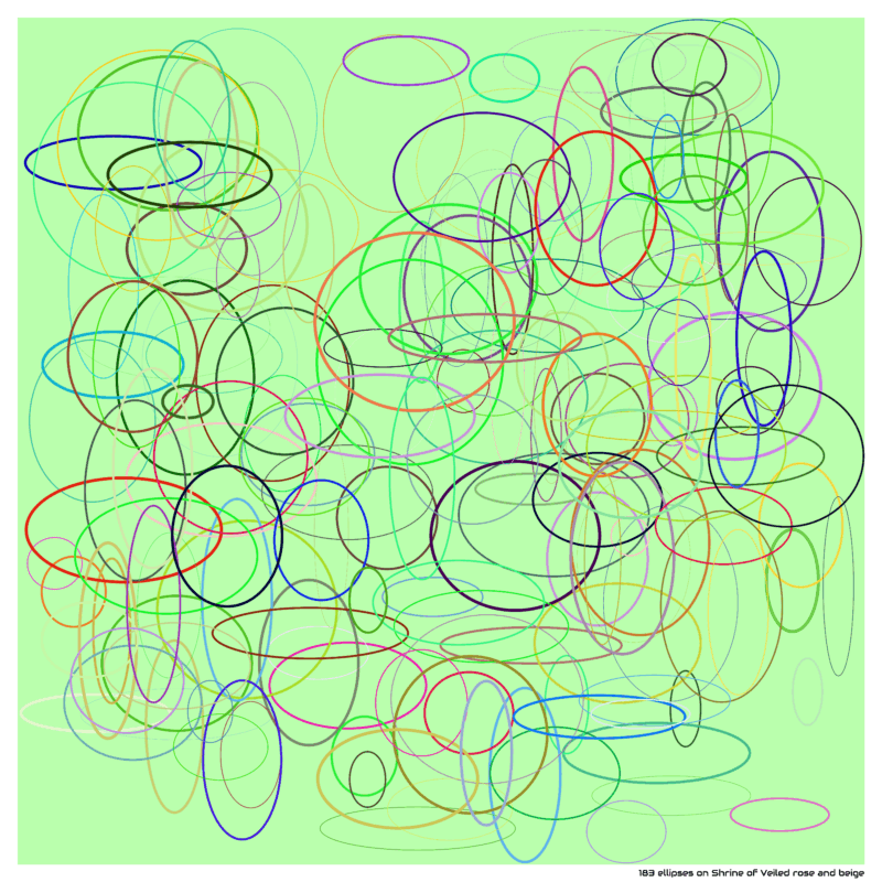 183 ellipses on Shrine of Veiled rose and beige