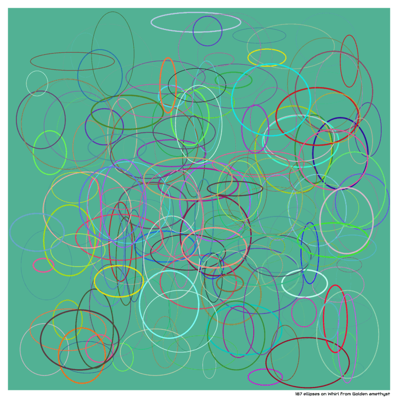 187 ellipses on Whirl from Golden amethyst