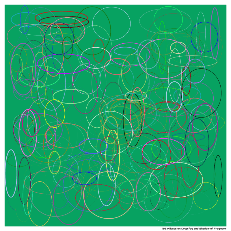 192 ellipses on Deep fog and Shadow of Fragment
