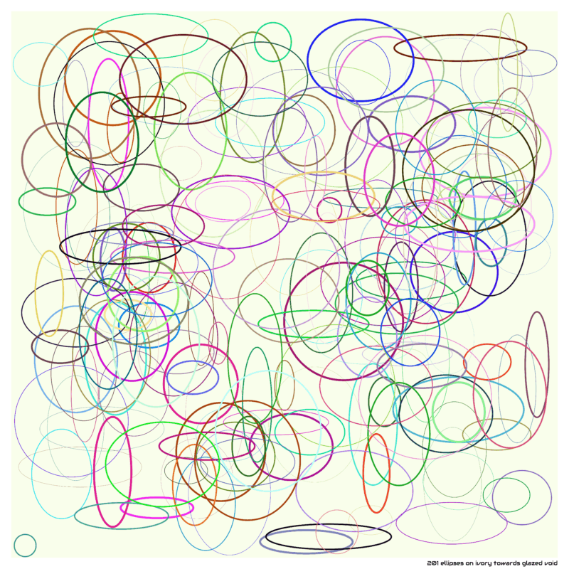 201 ellipses on ivory towards glazed void