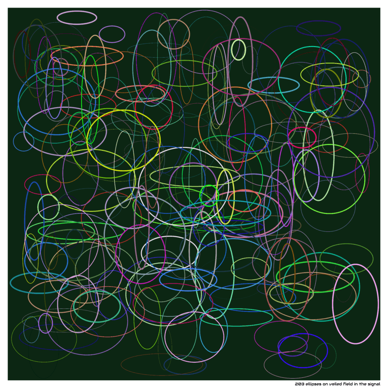 203 ellipses on veiled field in the signal