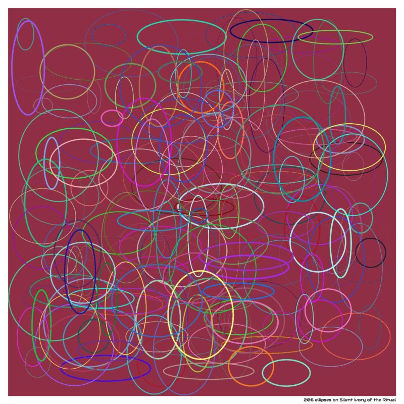 206 ellipses on Silent ivory of the Ritual