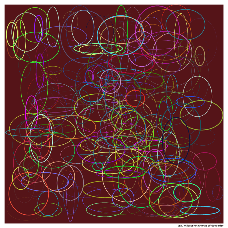 207 ellipses on chorus of deep mist