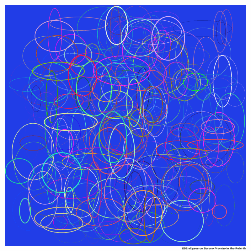 232 ellipses on Serene Promise in the Rebirth