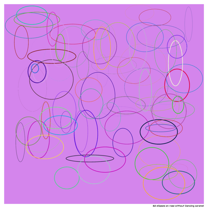 82 ellipses on rose without Dancing caramel