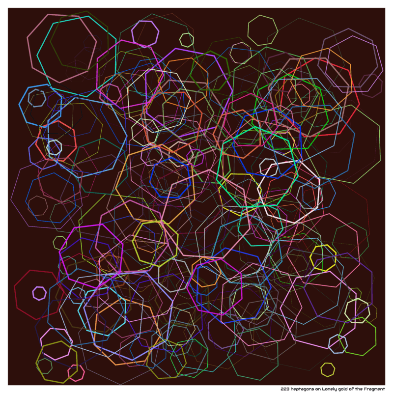 223 heptagons on Lonely gold of the Fragment