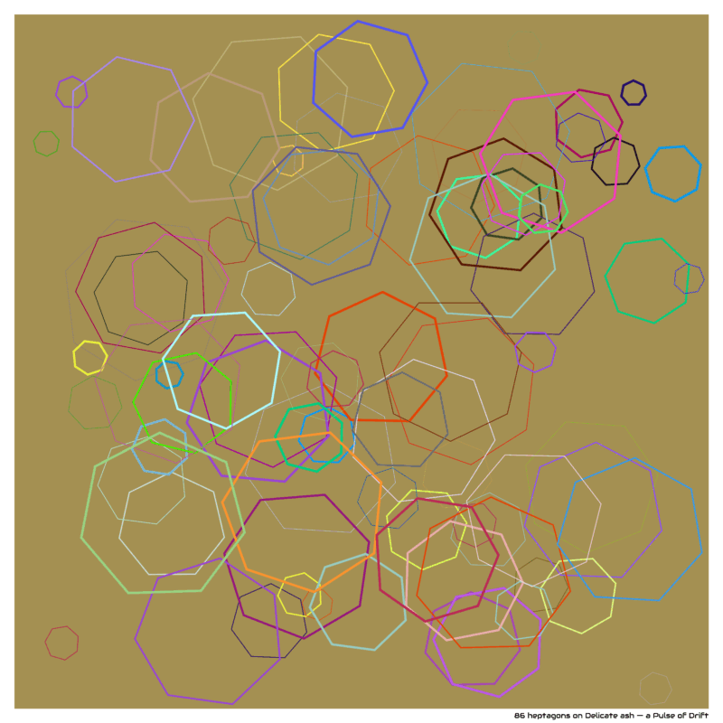 86 heptagons on Delicate ash — a Pulse of Drift