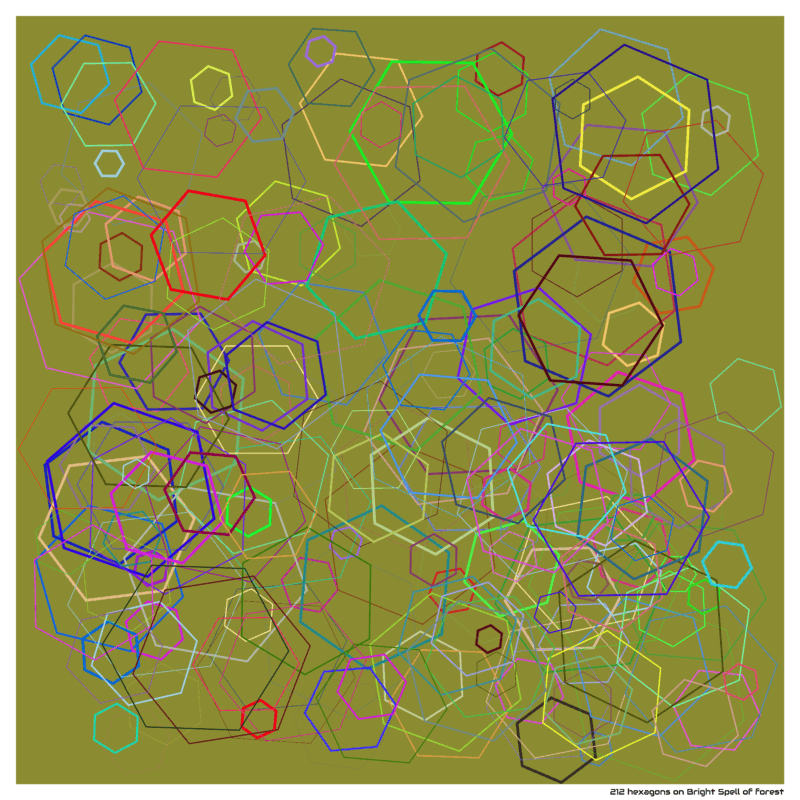 212 hexagons on Bright Spell of forest