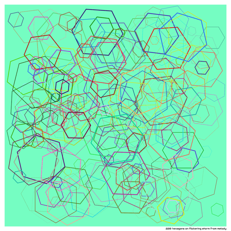 220 hexagons on flickering storm from melody