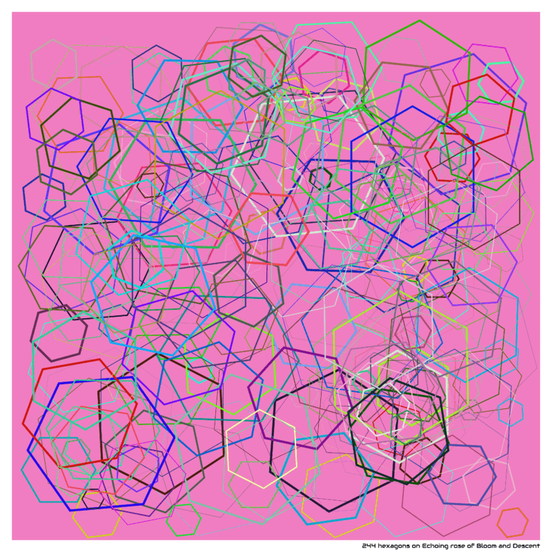 244 hexagons on Echoing rose of Bloom and Descent