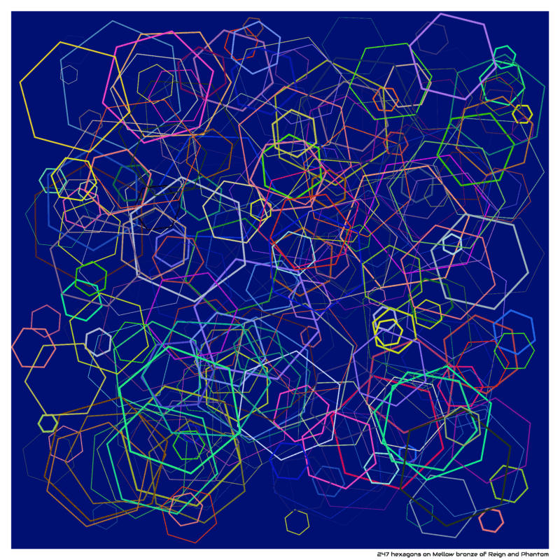 247 hexagons on Mellow bronze of Reign and Phantom