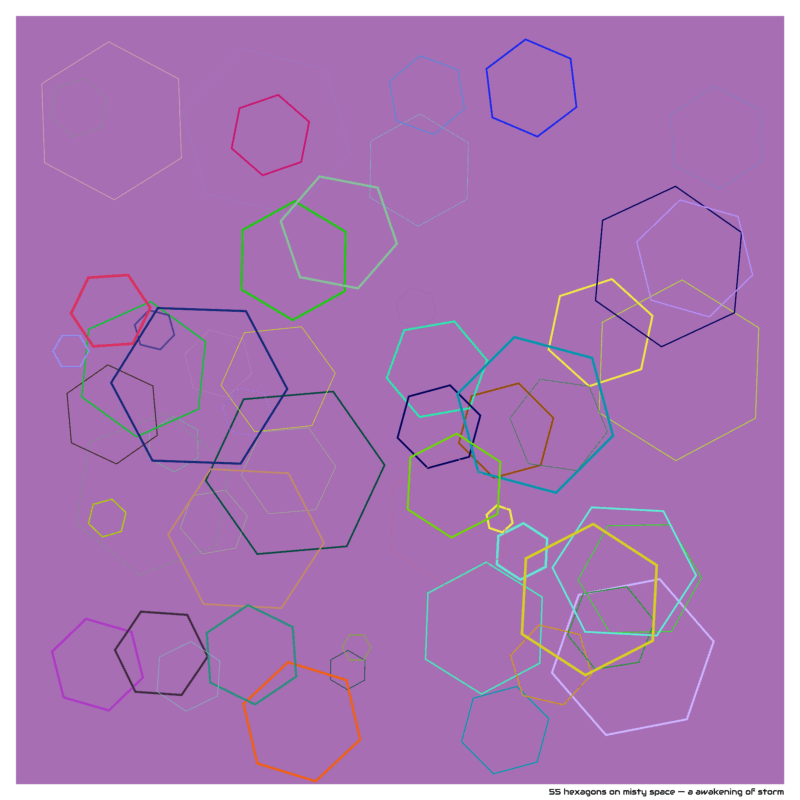 55 hexagons on misty space — a awakening of storm