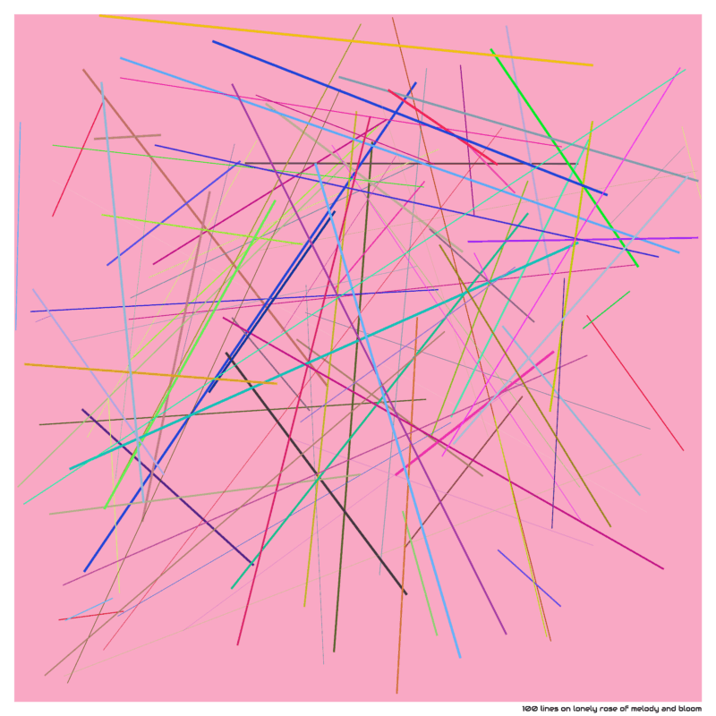 100 lines on lonely rose of melody and bloom