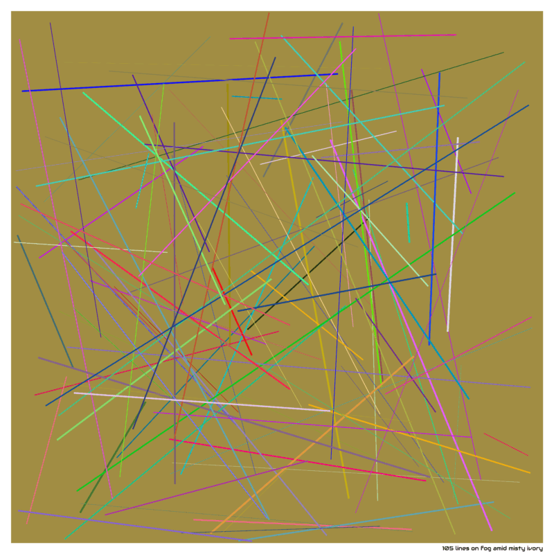 105 lines on fog amid misty ivory