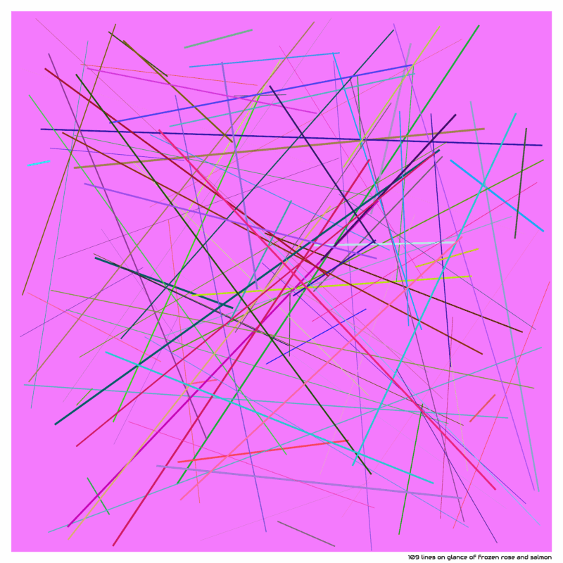 109 lines on glance of frozen rose and salmon