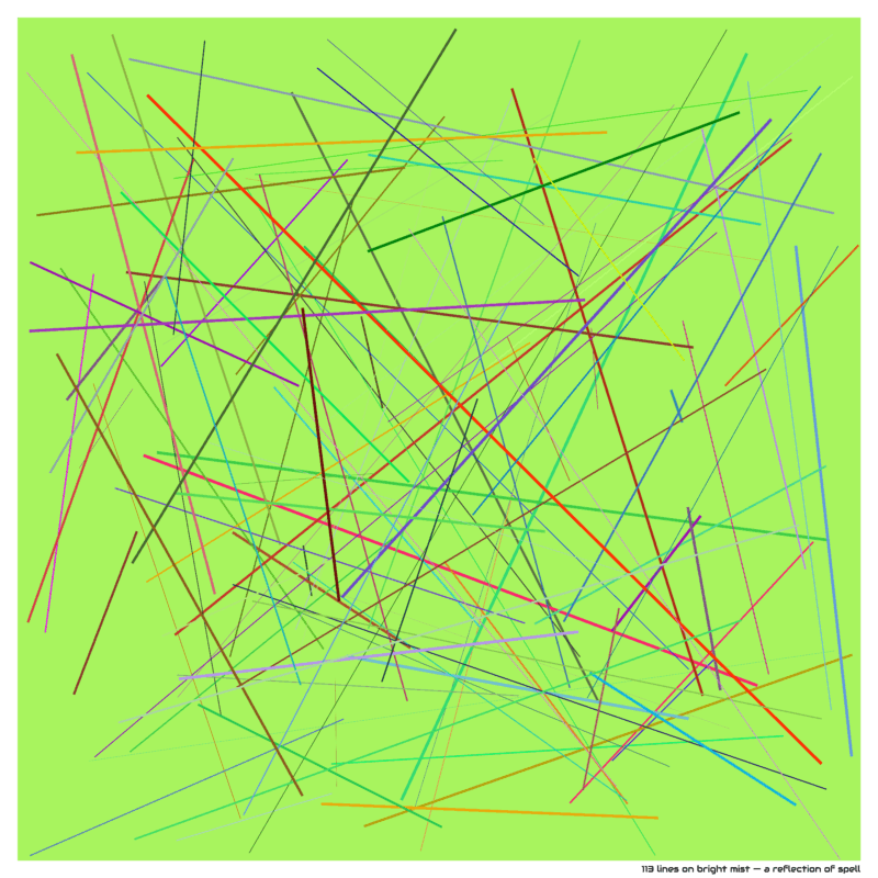 113 lines on bright mist — a reflection of spell