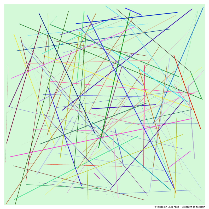 114 lines on vivid rose — a secret of twilight