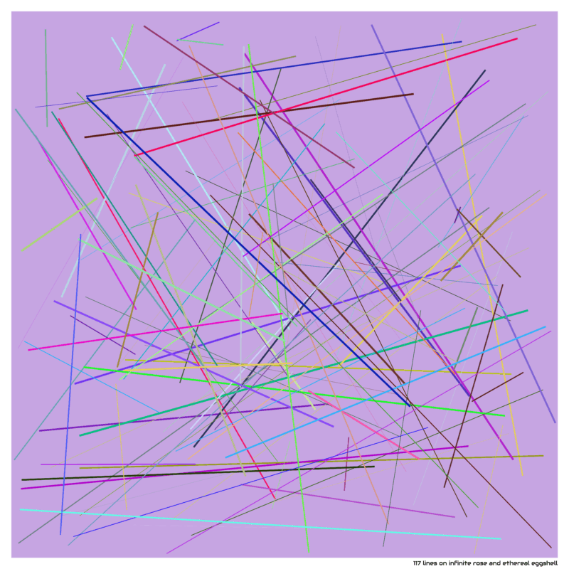 117 lines on infinite rose and ethereal eggshell