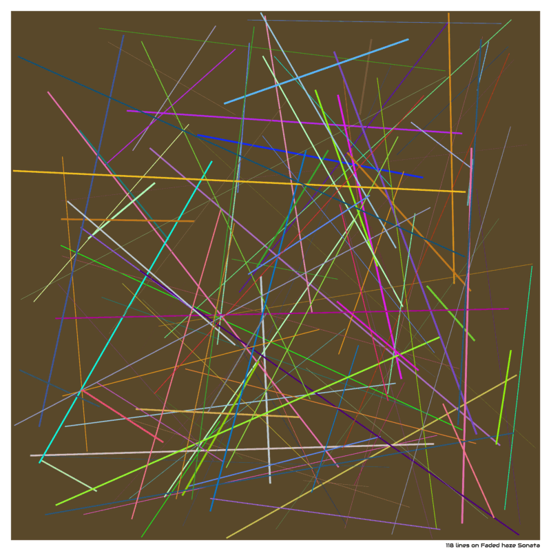 118 lines on Faded haze Sonata