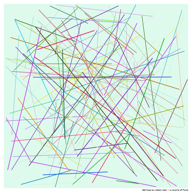 138 lines on veiled rose — a reverie of flute