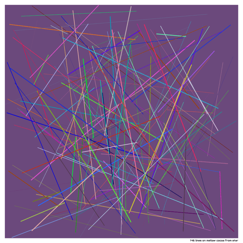 146 lines on mellow cocoa from star