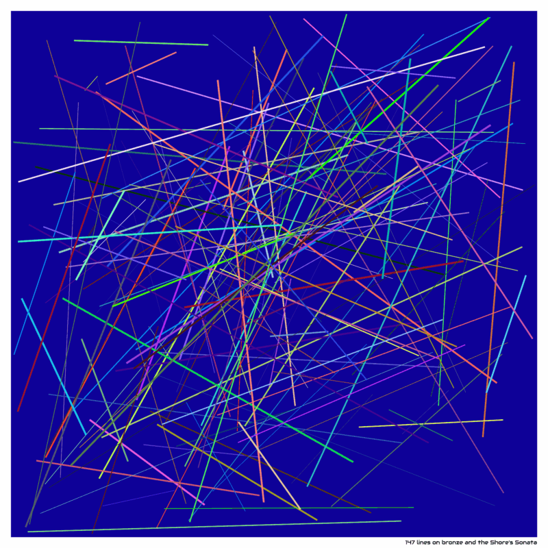 147 lines on bronze and the Shore's Sonata