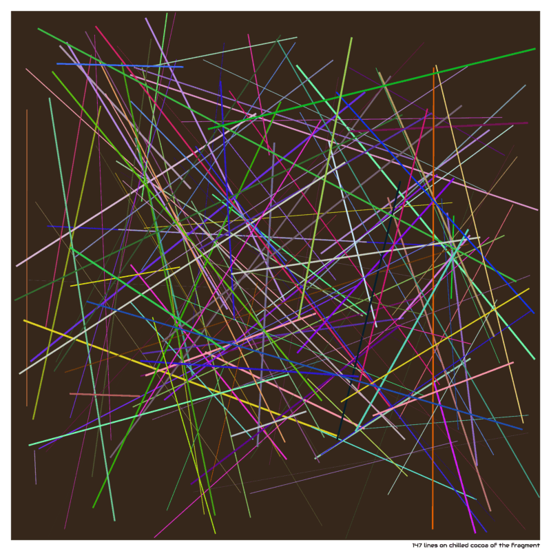147 lines on chilled cocoa of the fragment