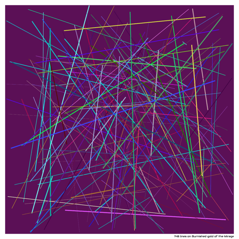 148 lines on Burnished gold of the Mirage