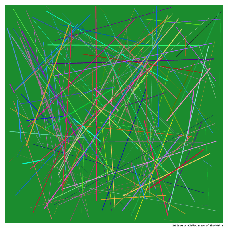 158 lines on Chilled snow of the Waltz