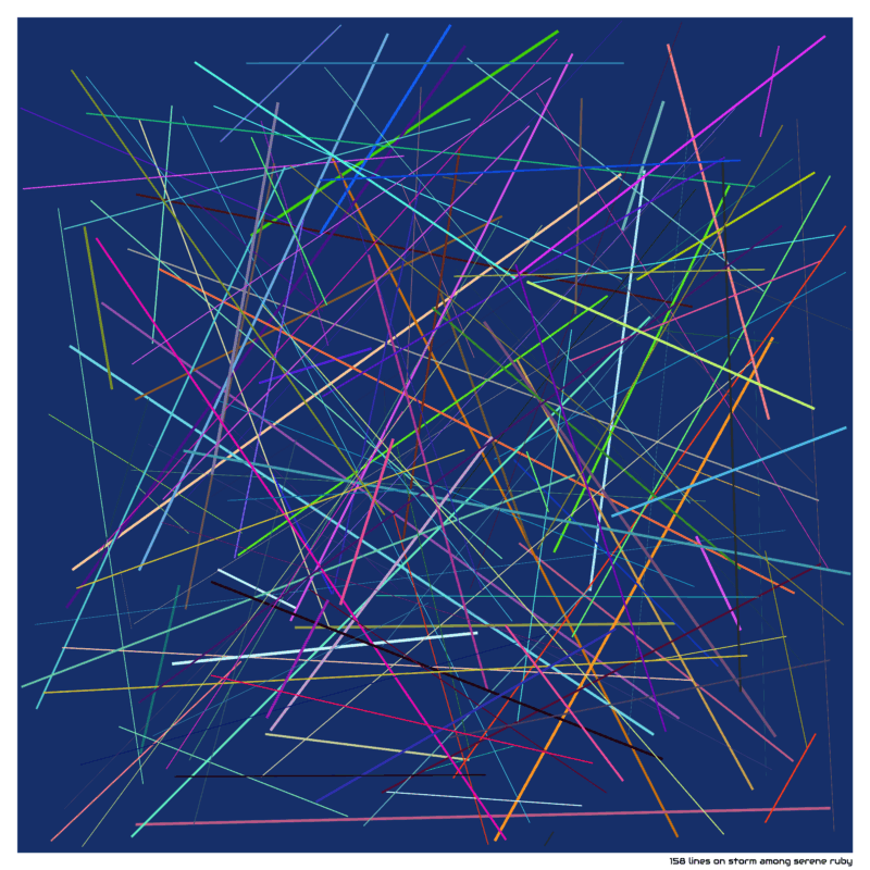 158 lines on storm among serene ruby