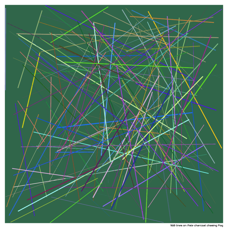 160 lines on Pale charcoal chasing Fog