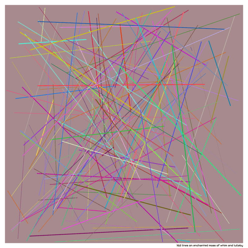 162 lines on enchanted moss of whim and lullaby