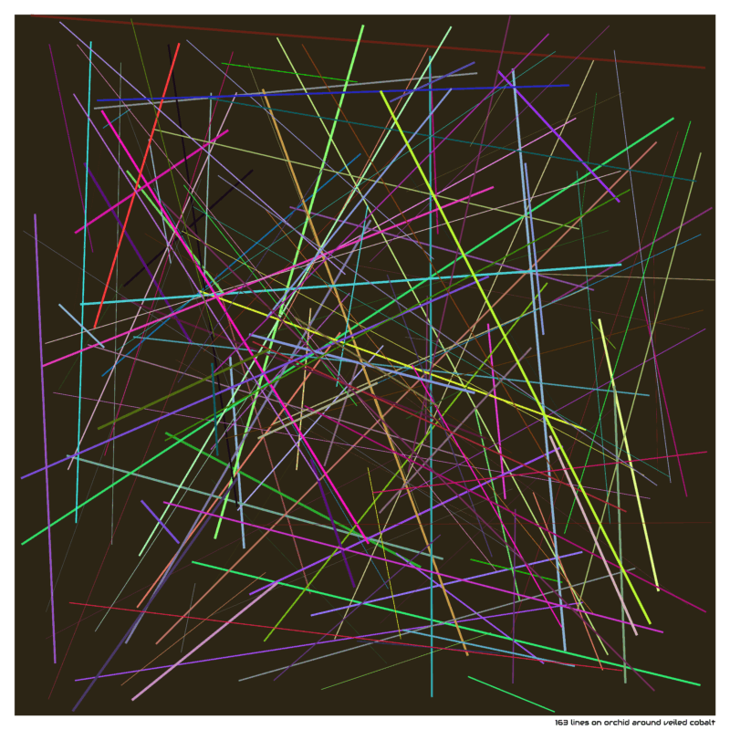 163 lines on orchid around veiled cobalt
