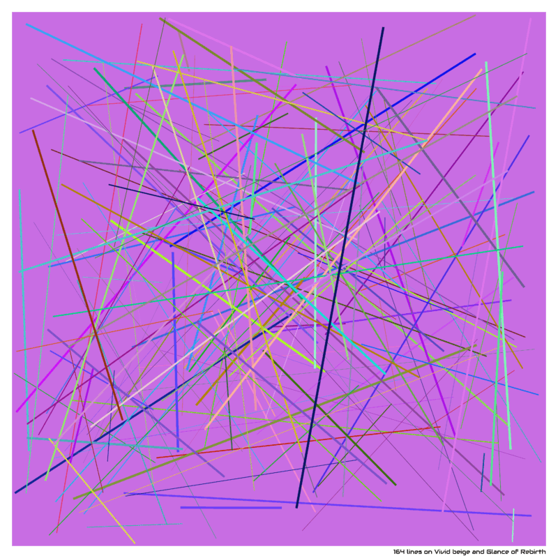 164 lines on Vivid beige and Glance of Rebirth