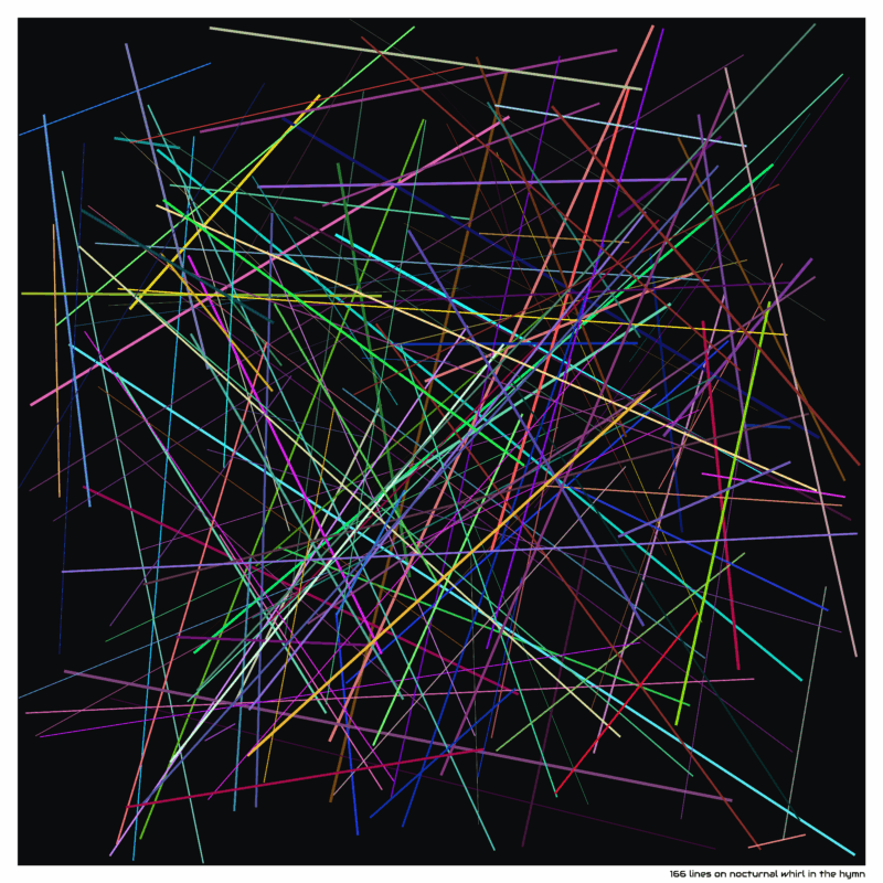 166 lines on nocturnal whirl in the hymn