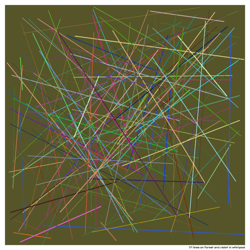 171 lines on forest and violet in whirlpool