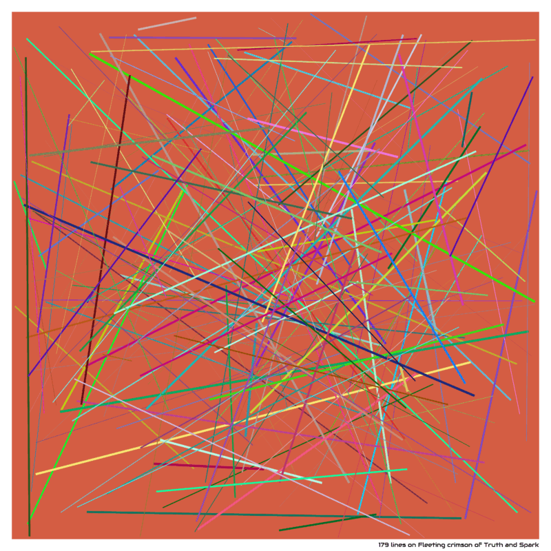 179 lines on Fleeting crimson of Truth and Spark