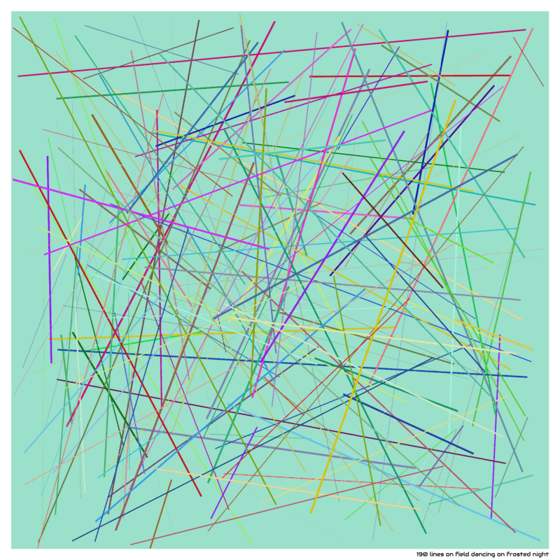 190 lines on field dancing on frosted night