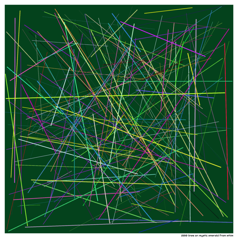 200 lines on mystic emerald from whim