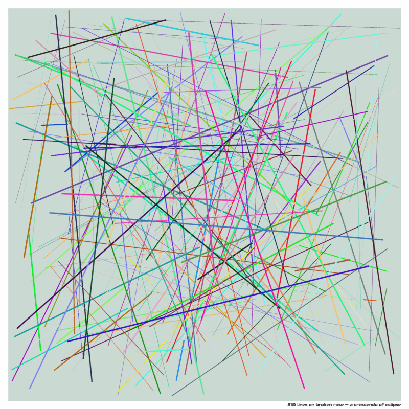 210 lines on broken rose — a crescendo of eclipse