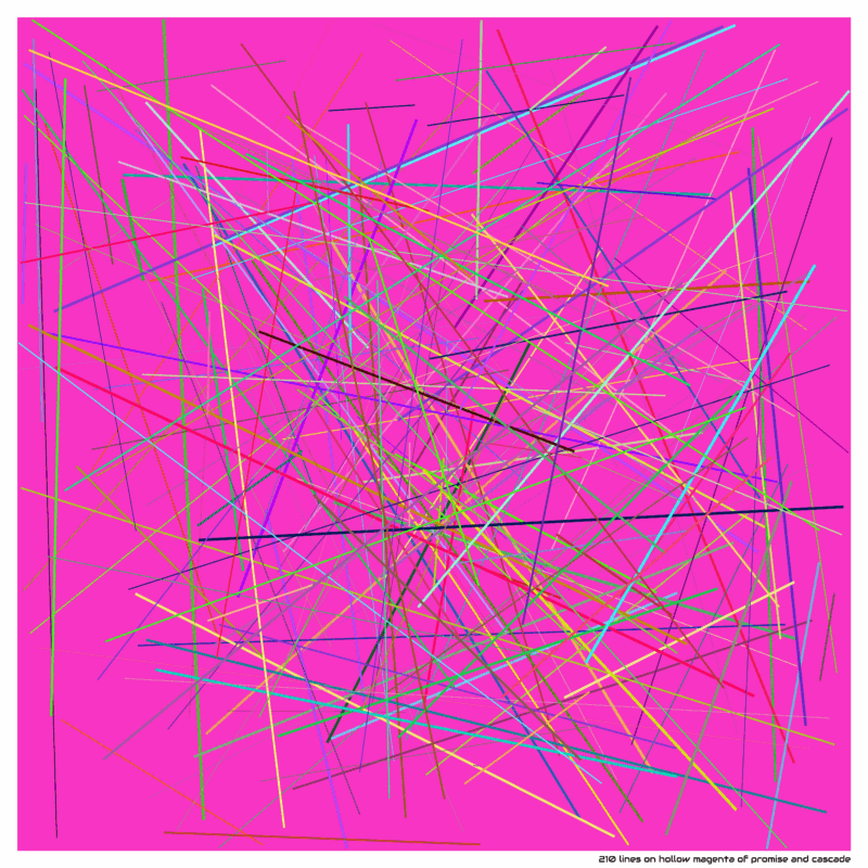 210 lines on hollow magenta of promise and cascade