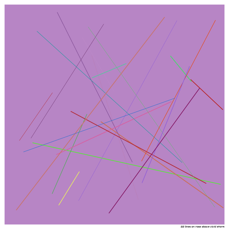 22 lines on rose above vivid storm