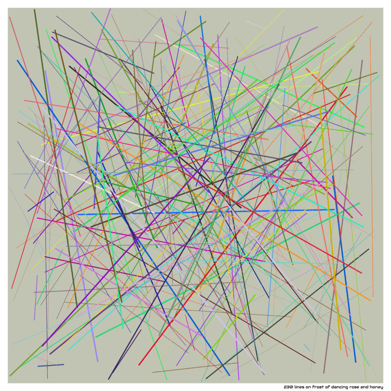 230 lines on frost of dancing rose and honey